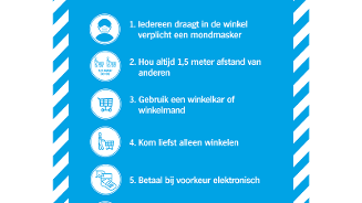 Bekijk de maatregelen in de winkel van Albert Heijn.