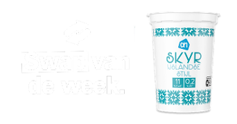 AH Skyr IJslandse stijl yoghurt met tekst 'Swap van de week'