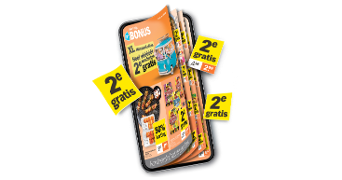 Digitale versie van de Albert Heijn Bonusfolder met aanbiedingen, waaronder '2e gratis' en '50% korting' acties.