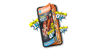Albert Heijn Bonus folder met aanbiedingen en prijzen, waaronder Mega Kleine Prijzen en diverse producten met korting.
