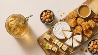 appel cider met borrelplank
