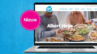 De nieuwe bedrijfswebsite van Albert Heijn.