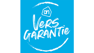 Albert Heijn Vers Garantie logo op blauwe achtergrond