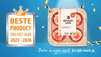 AH Mini Red Velvet Slofjes