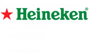 Heineken logo met rode ster.