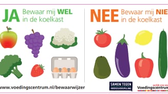 Groenten en fruit die wel en niet in de koelkast mogen