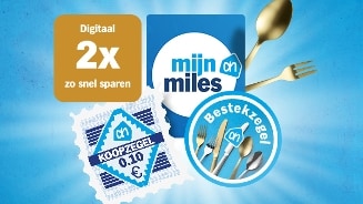 Afbeelding van Albert Heijn met digitale spaaraanbiedingen: Mijn AH Miles, koopzegels en bestekzegels.