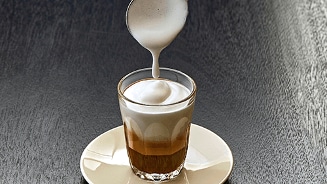 Espresso macchiato schuimlepel
