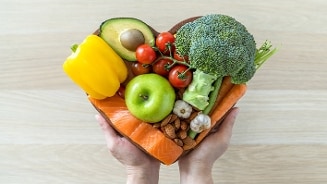 Gezonde voeding om een hoog cholesterol tegen te gaan.