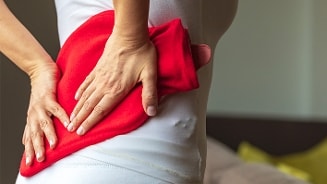 Een kruik om de spierpijn tegen te gaan.