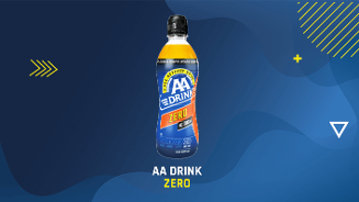 Fles AA Drink Zero isotone drank zonder suiker