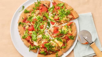 Een gezonde pizza, om fit en healthy te zijn maar ook te kunnen genieten van een overheerlijke pizza