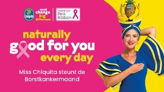 Chiquita steunt de borstkankermaand van Pink Ribbon.