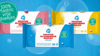 Eerste supermarkt met 100% biologisch afbreekbare doekjes