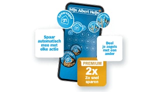 Mijn Albert Heijn app met spaarsysteem en bonusopties