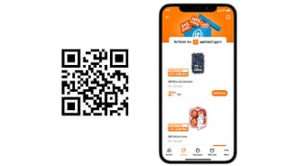 Scan de QR code met je telefoon en download de AH app