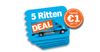 5 Ritten DEAL promotie voor bezorging bij Albert Heijn, tijdelijk €1 per rit
