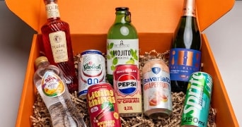 Box met verschillende 0.0 zomerdranken
