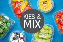 Kies & Mix snoepgroente en fruitsalade