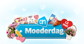 Moederdag cadeaus, chocolade, bloemen en ontbijt op bed bestel je bij Albert Heijn