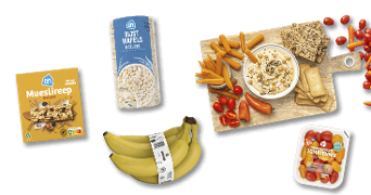 Zakelijke boodschappen voor snacks en gezonde en bewuste tussendoortjes bestellen bij Albert Heijn