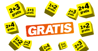 De Giga Gratis Week met diverse aanbiedingen zoals 2+3 gratis en 1+2 gratis.