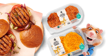 Hamsteren: kipburgers