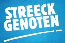 Afbeelding met de tekst "Streeckgenoten" op een blauwe achtergrond.