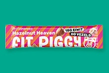 Fit Piggy Hazelnut Heaven proteïnereep in roze verpakking