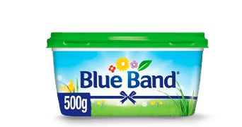 Kuipje Blue Band margarine 500 gram met groene deksel