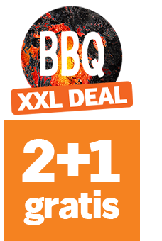 BBQ XXL deal promotie: 2+1 gratis