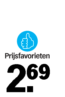 Prijsfavorieten actieprijs 2,69 euro bij Albert Heijn