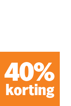 40% korting promotie