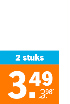 Prijsaanbieding: 2 stuks voor 3,49 euro, van 3,98 euro