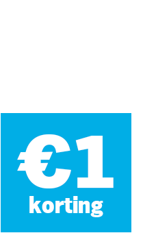 €1 korting promotie