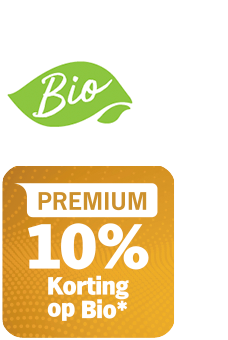 Premium 10% korting op biologische producten bij Albert Heijn