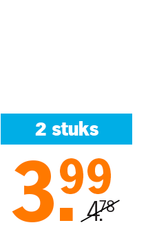 Aanbieding: 2 stuks voor €3,99, van €4,78