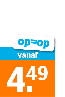 Op=op aanbieding bij Albert Heijn vanaf 4,49 euro