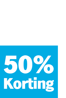 50% korting