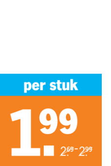 per stuk 1.99