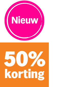 Nieuw product met 50% korting