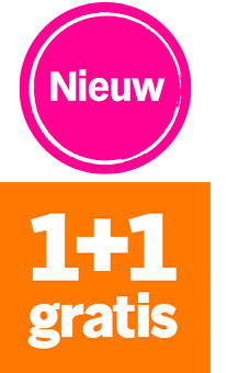 Nieuw 1+1 gratis promotie afbeelding