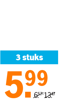 Actie: 3 stuks voor 5,99 euro, voordelig geprijsd bij Albert Heijn.