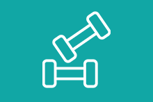 Halter icon op een groene achtergrond