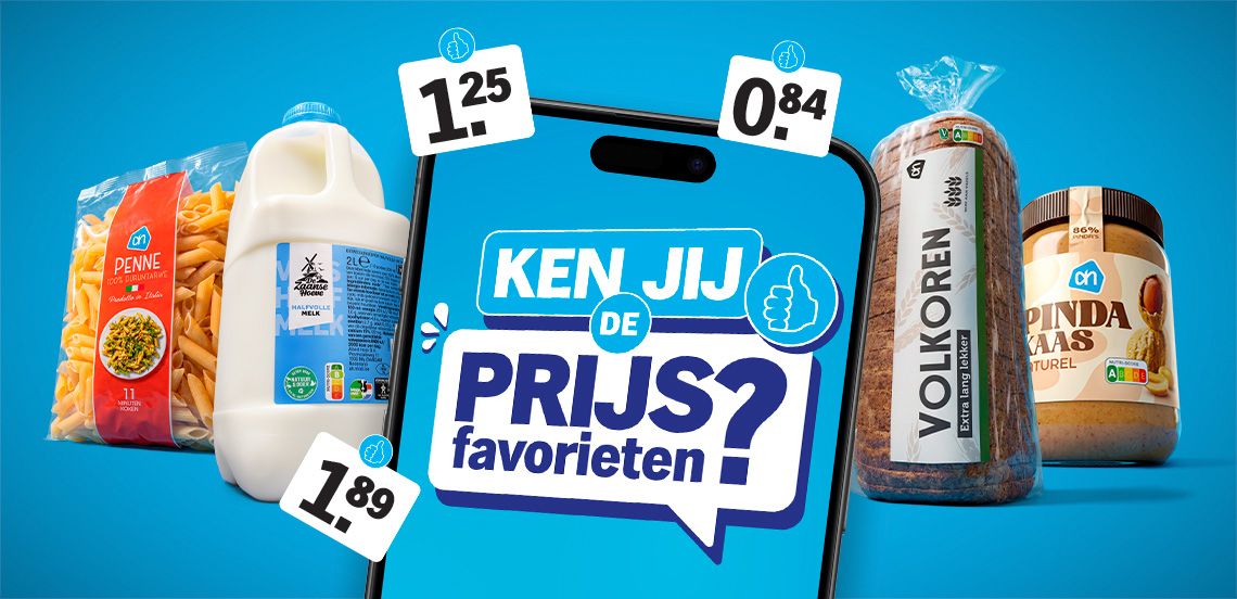 Ken jij de Prijsfavorieten game waarin je de prijs van Prijsfavorieten moet raden