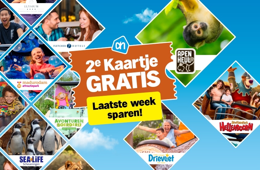 Laatste week uitjes sparen. 2e kaartje gratis