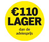 110 euro lager dan de adviesprijs