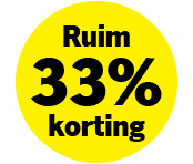 ruim 33% korting