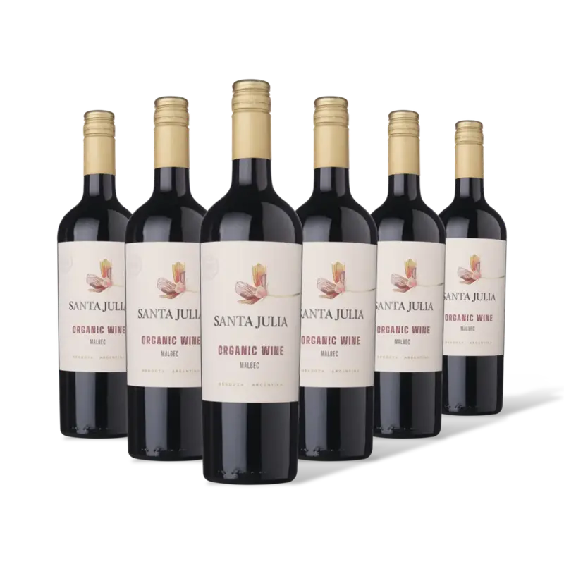 Malbec organic wiine 6 flessen