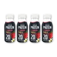 Melkunie Protein strawbvanil yogurtdrink 4-pack